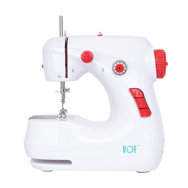 SM-211 Mini Electric Sewing Machine White Red