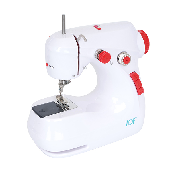 SM-211 Mini Electric Sewing Machine White Red-6