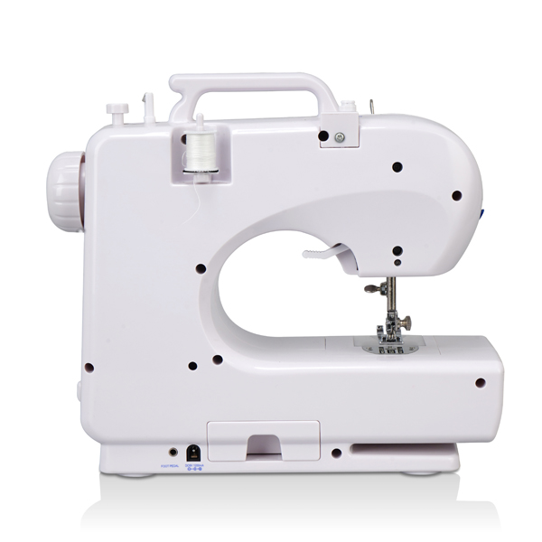 SM-506 Multifunctional Household Electric Sewing Machine White + Blue