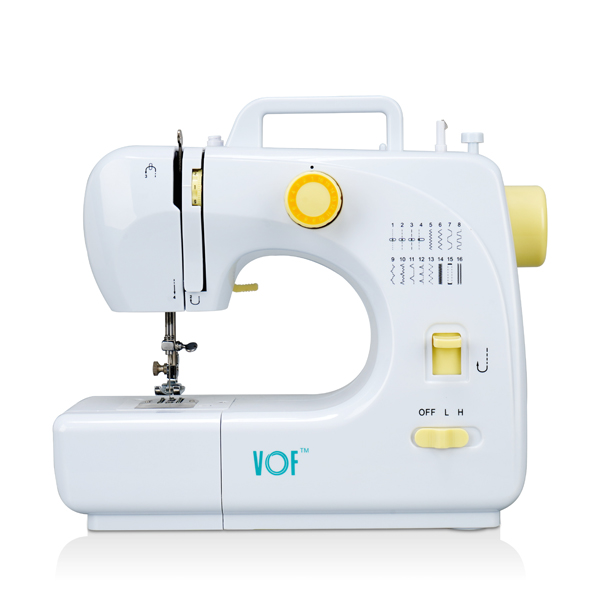 SM-508 Multifunctional Household Electric Sewing Machine White + Yellow