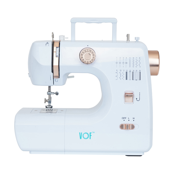 SM-700 Multifunctional Household Electric Sewing Machine White + Gold