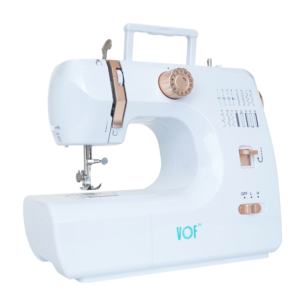 SM-700 Multifunctional Household Electric Sewing Machine White + Gold