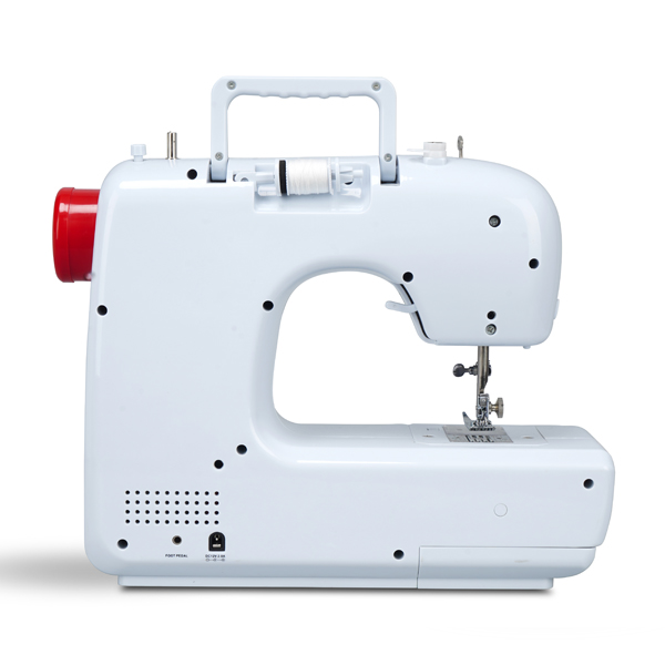 SM-702 Multifunctional Household Electric Sewing Machine White + Red