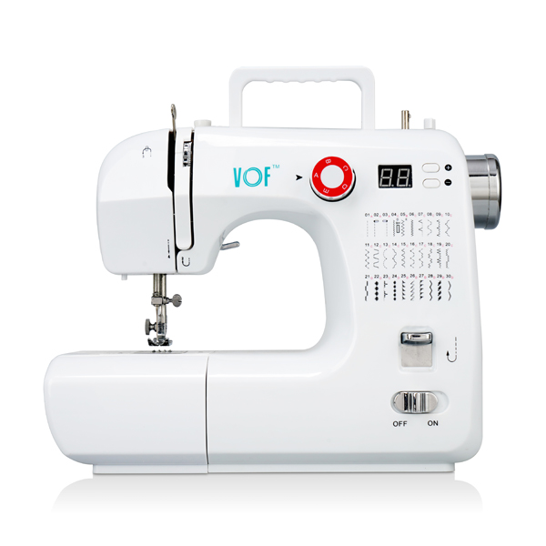 SM-702 Multifunctional Household Electric Sewing Machine White + Silver